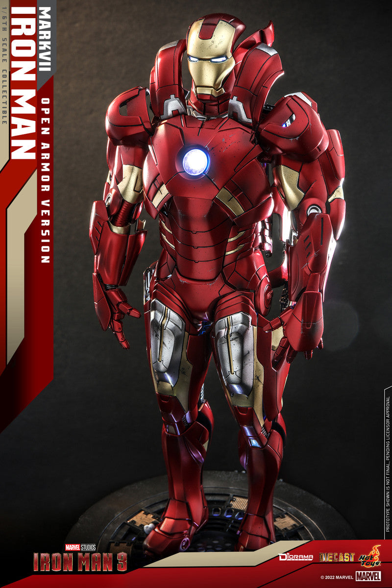Preventa Diorama Iron Man Mark VII (Open Armor Version) marca Hot Toys DS004D51 escala 1/6