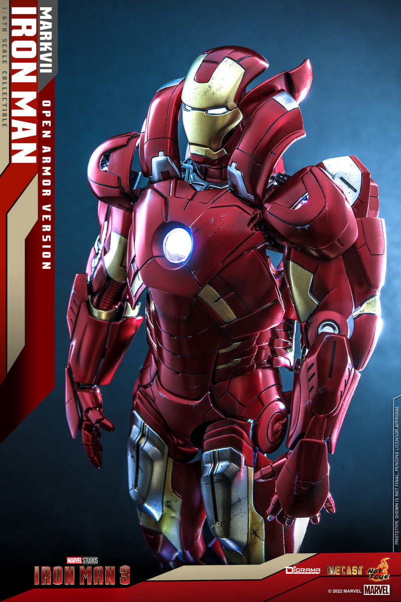 Preventa Diorama Iron Man Mark VII (Open Armor Version) marca Hot Toys DS004D51 escala 1/6