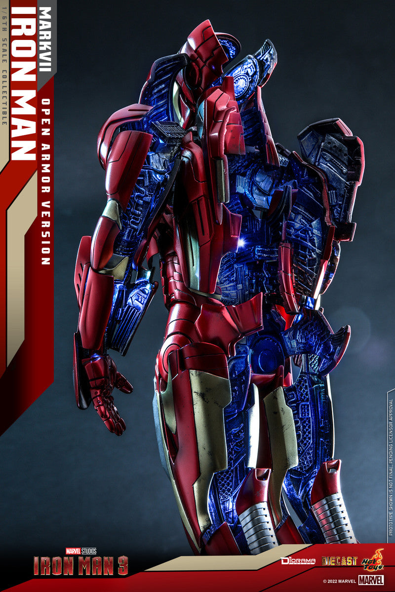 Preventa Diorama Iron Man Mark VII (Open Armor Version) marca Hot Toys DS004D51 escala 1/6