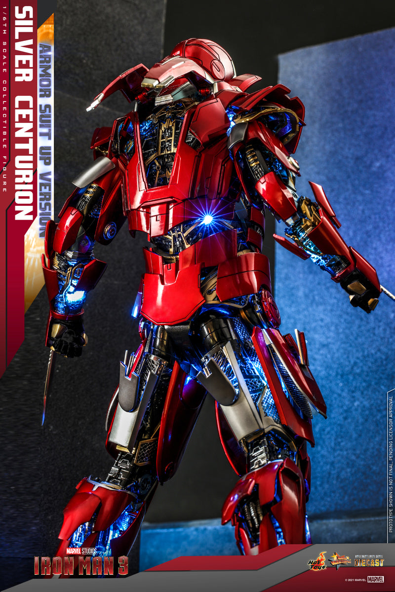 Preventa Figura Silver Centurion (Armor Suit Up Version) - Iron Man 3 marca Hot Toys MMS618D43 escala 1/6