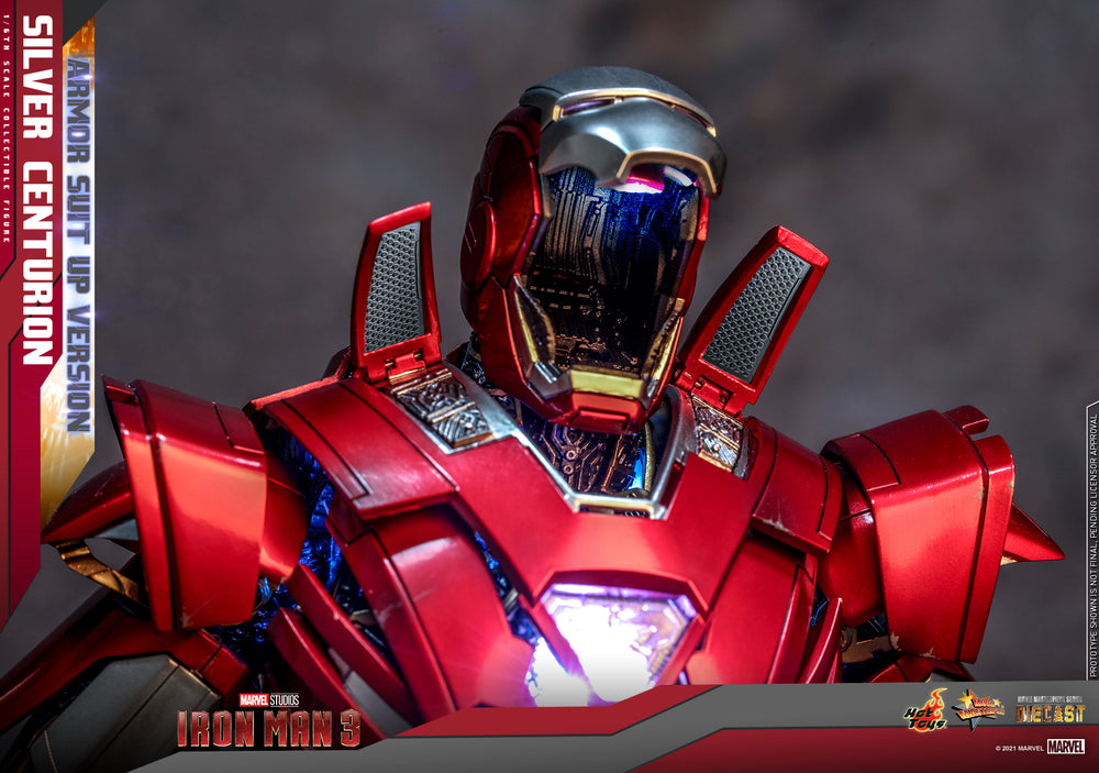 Preventa Figura Silver Centurion (Armor Suit Up Version) - Iron Man 3 marca Hot Toys MMS618D43 escala 1/6