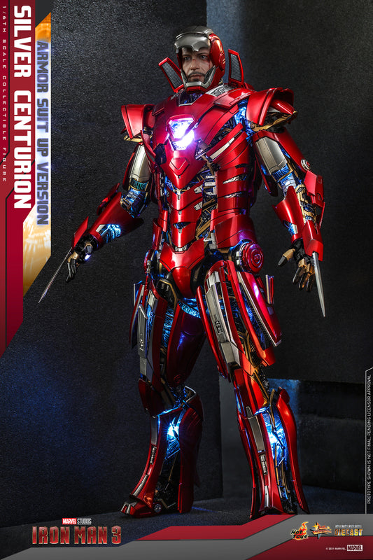Preventa Figura Silver Centurion (Armor Suit Up Version) - Iron Man 3 marca Hot Toys MMS618D43 escala 1/6