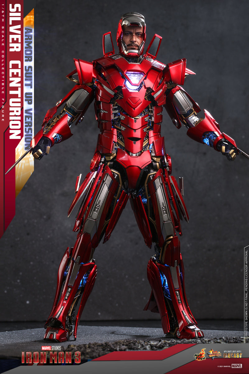 Preventa Figura Silver Centurion (Armor Suit Up Version) - Iron Man 3 marca Hot Toys MMS618D43 escala 1/6
