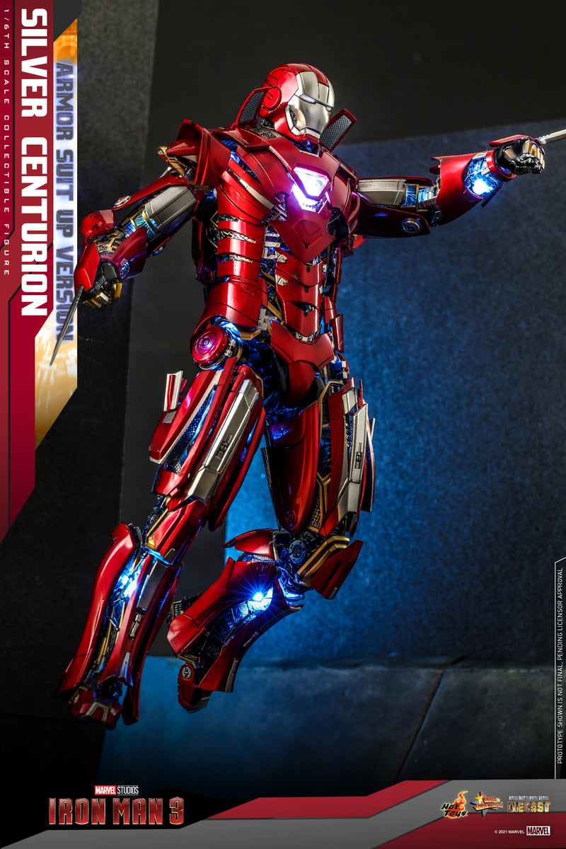 Preventa Figura Silver Centurion (Armor Suit Up Version) - Iron Man 3 marca Hot Toys MMS618D43 escala 1/6