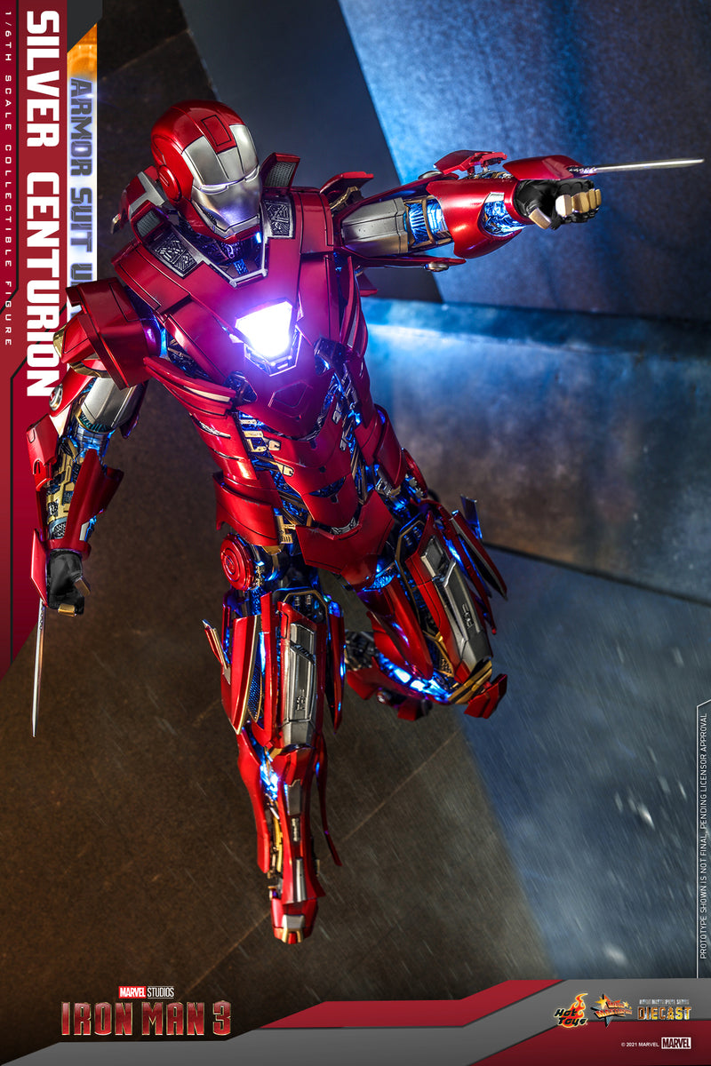 Preventa Figura Silver Centurion (Armor Suit Up Version) - Iron Man 3 marca Hot Toys MMS618D43 escala 1/6