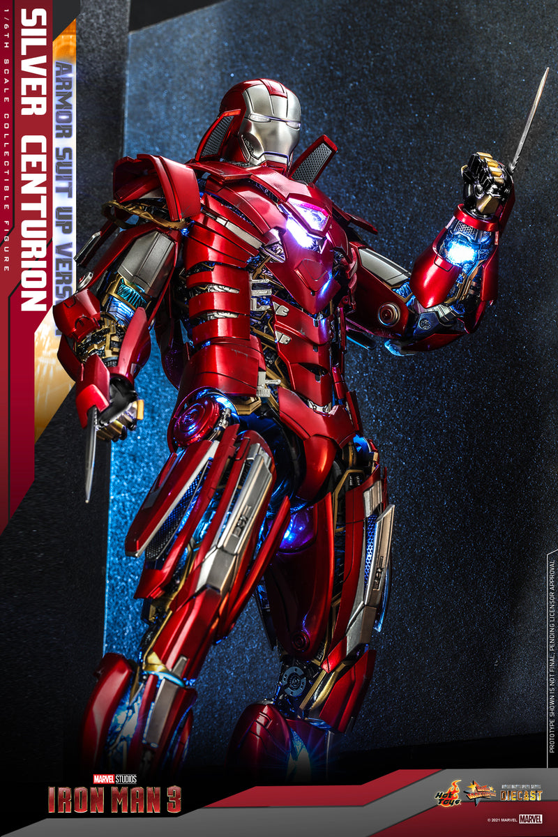 Preventa Figura Silver Centurion (Armor Suit Up Version) - Iron Man 3 marca Hot Toys MMS618D43 escala 1/6