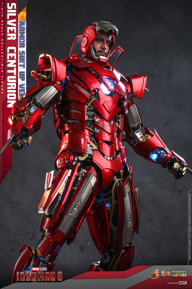 Preventa Figura Silver Centurion (Armor Suit Up Version) - Iron Man 3 marca Hot Toys MMS618D43 escala 1/6