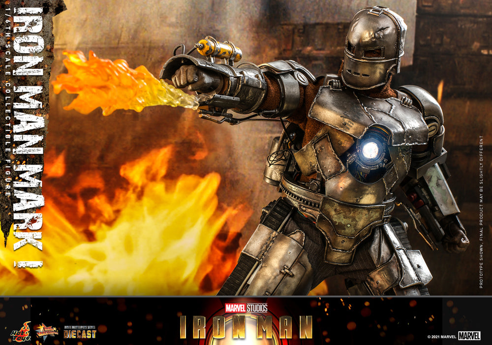 Preventa Figura Iron Man Mark I (Diecast) (Standard version) marca Hot Toys MMS605D40 escala 1/6