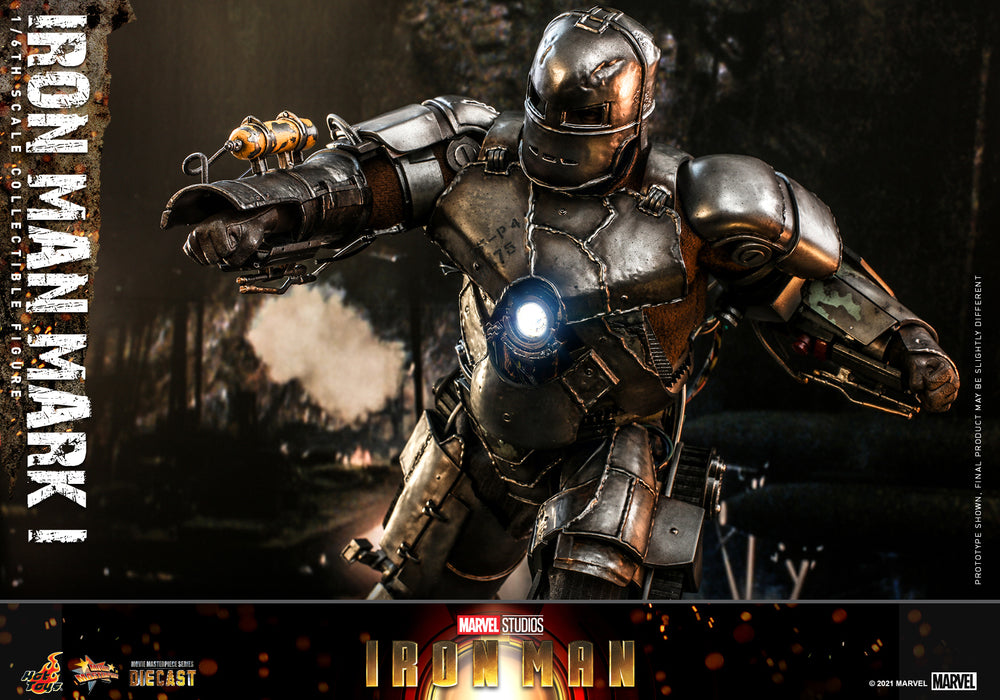 Preventa Figura Iron Man Mark I (Diecast) (Standard version) marca Hot Toys MMS605D40 escala 1/6