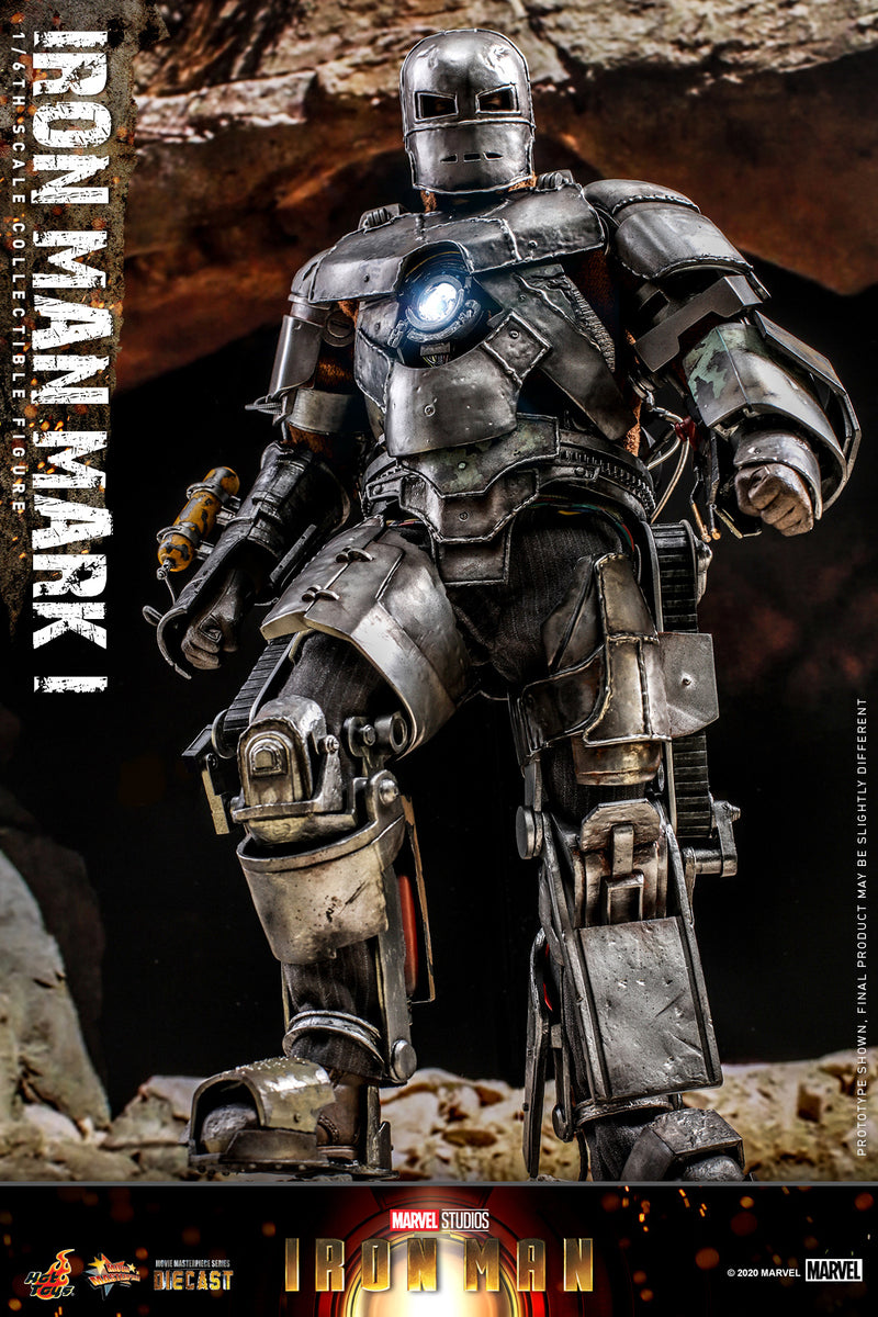 Preventa Figura Iron Man Mark I (Diecast) (Standard version) marca Hot Toys MMS605D40 escala 1/6