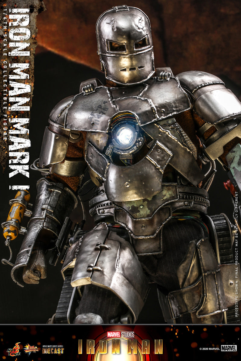 Preventa Figura Iron Man Mark I (Diecast) (Standard version) marca Hot Toys MMS605D40 escala 1/6