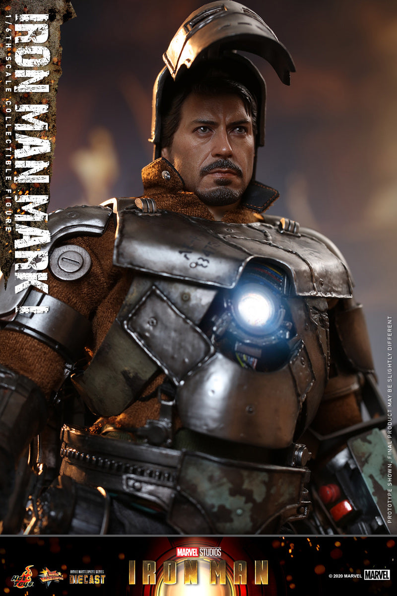 Preventa Figura Iron Man Mark I (Diecast) (Standard version) marca Hot Toys MMS605D40 escala 1/6