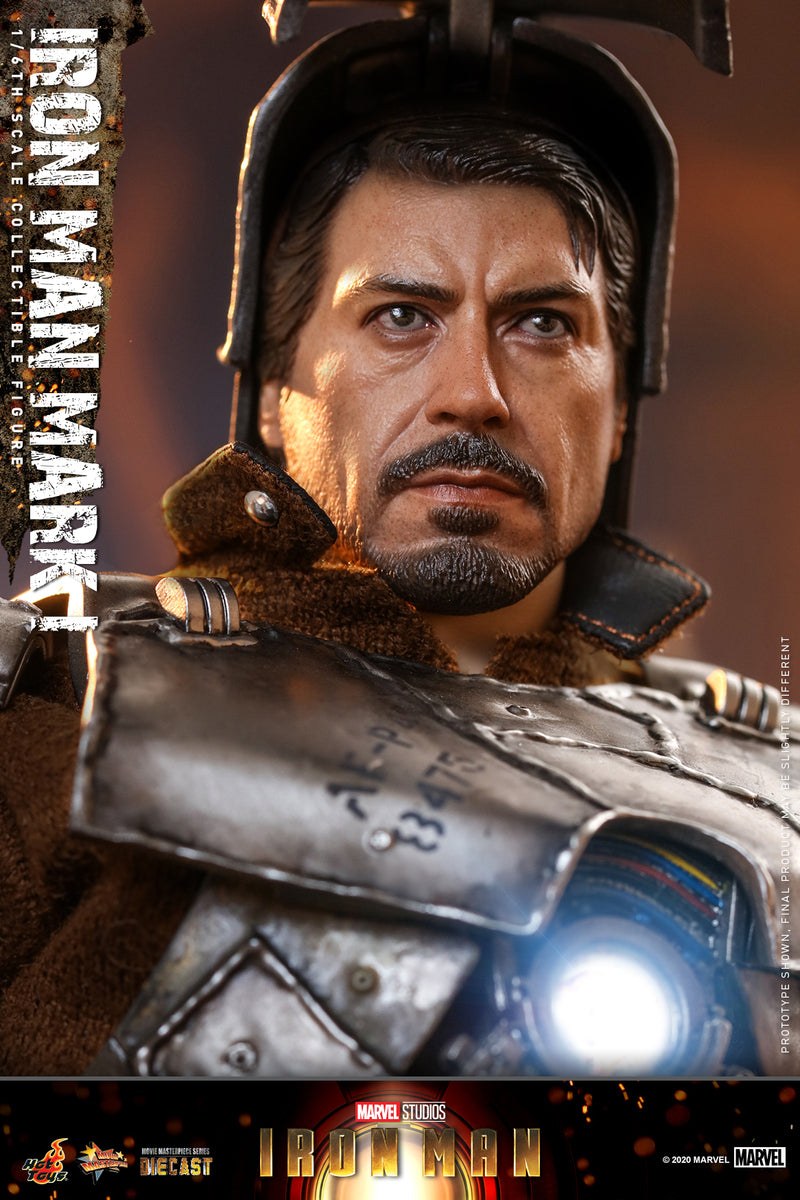 Preventa Figura Iron Man Mark I (Diecast) (Standard version) marca Hot Toys MMS605D40 escala 1/6