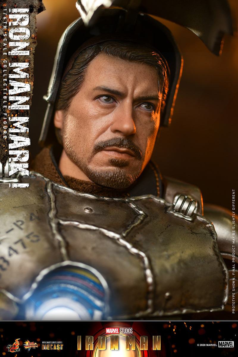 Preventa Figura Iron Man Mark I (Diecast) (Standard version) marca Hot Toys MMS605D40 escala 1/6