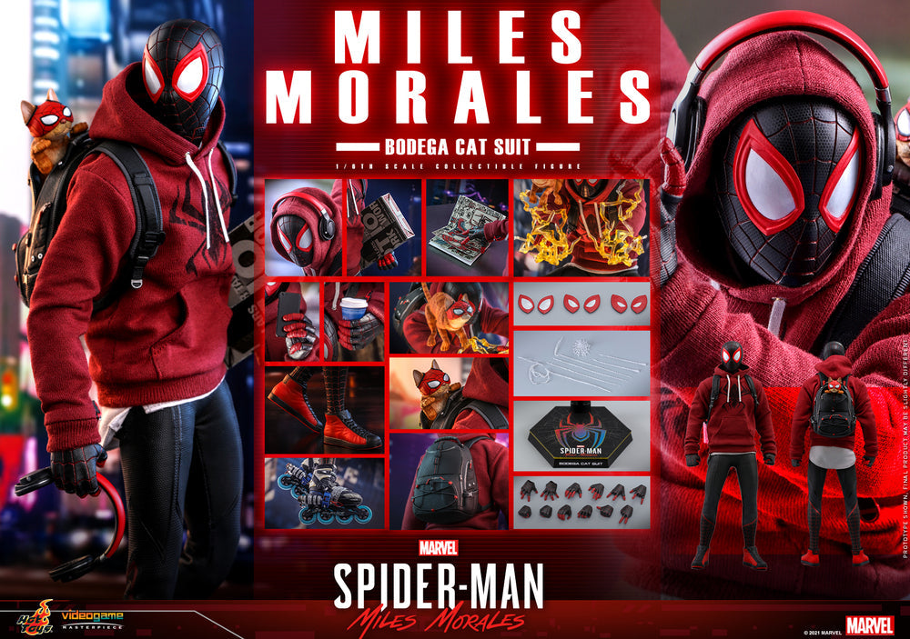 Pedido Figura Miles Morales (Bodega Cat Suit) - Marvel’s Spider-Man marca Hot Toys VGM50 escala 1/6