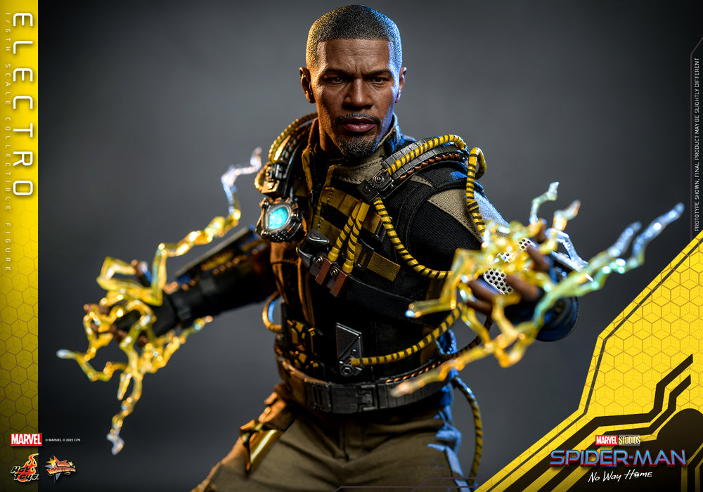 Preventa Figura Electro - Spider-Man: No Way Home marca Hot Toys MMS644 escala 1/6