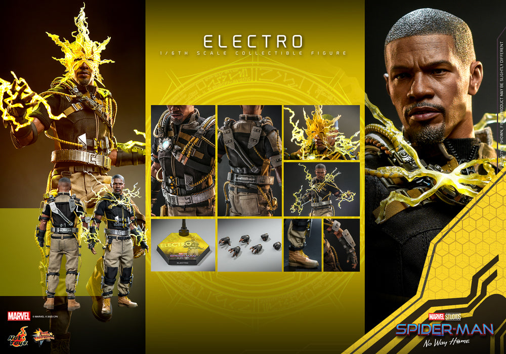 Preventa Figura Electro - Spider-Man: No Way Home marca Hot Toys MMS644 escala 1/6