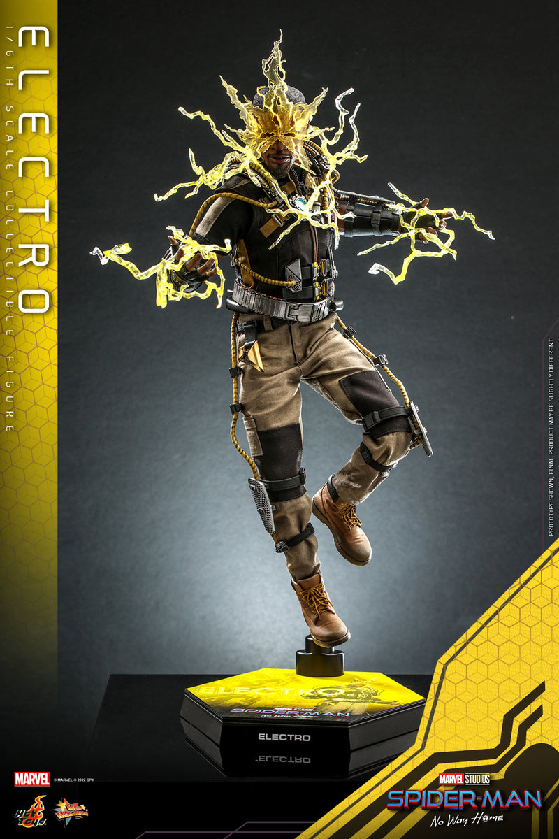 Preventa Figura Electro - Spider-Man: No Way Home marca Hot Toys MMS644 escala 1/6