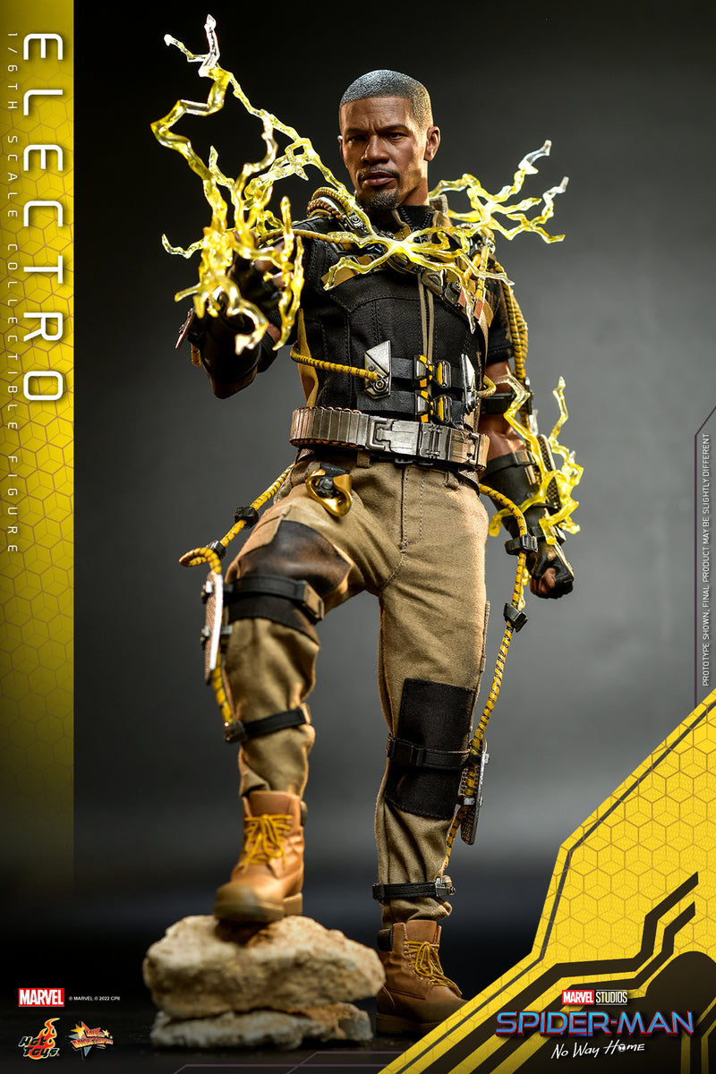 Preventa Figura Electro - Spider-Man: No Way Home marca Hot Toys MMS644 escala 1/6
