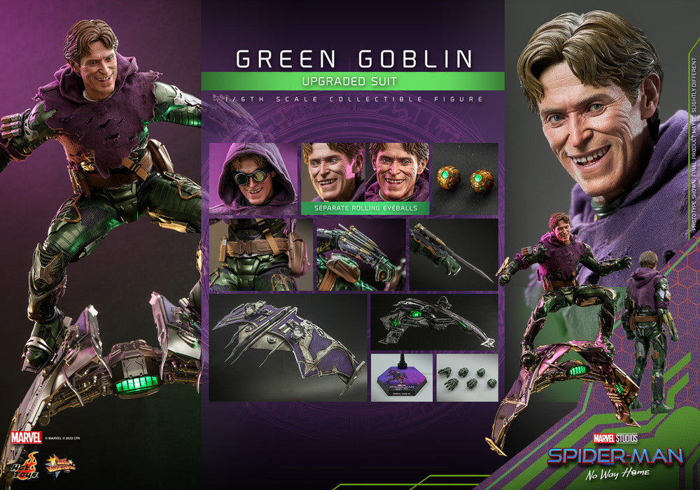 Preventa Figura Green Goblin (Upgraded Suit) - Spider-Man: No Way Home marca Hot Toys MMS674 escala 1/6
