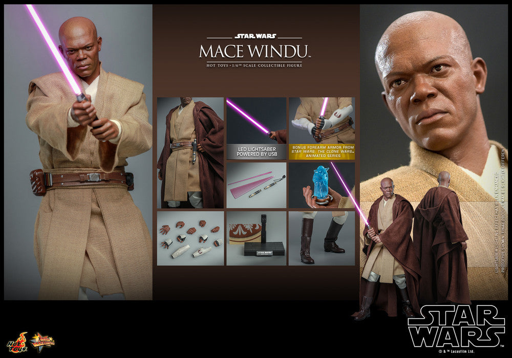 Pedido Figura Mace Windu - Star Wars Episode II: Attack of the Clones ™ marca Hot Toys MMS681 escala 1/6
