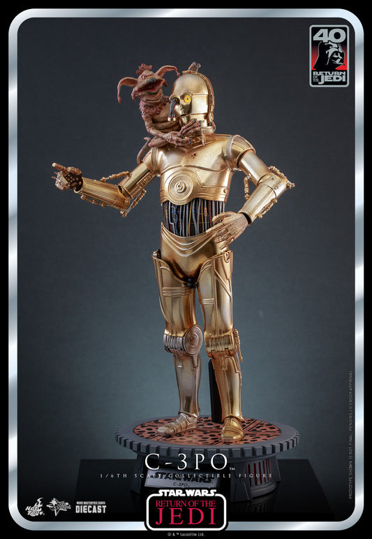 Preventa Figura C-3PO Diecast - Star Wars Episode VI: Return of the Jedi marca Hot Toys MMS701D56 escala 1/6