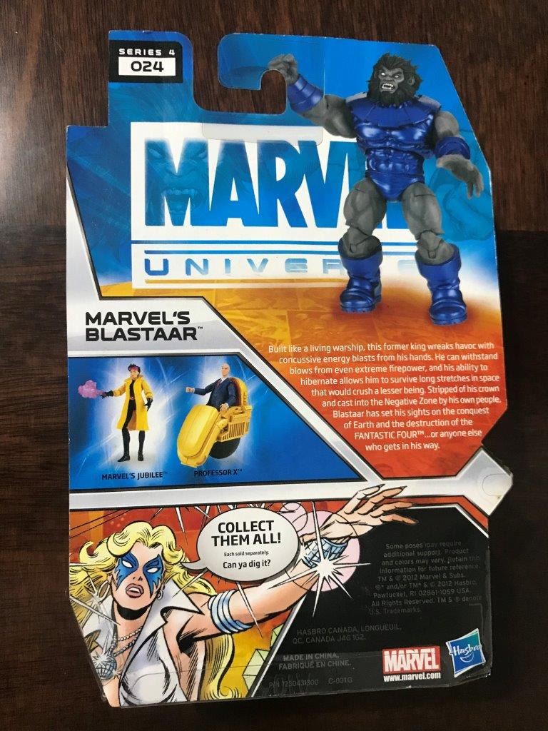 Figura Blastaar VARIANTE - Marvel Universe marca Hasbro escala 3.75"