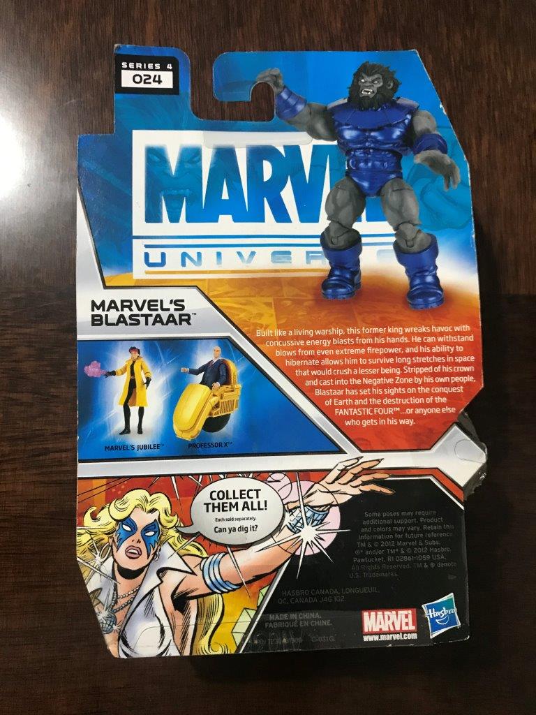 Figura Blastaar Marvel Universe marca Hasbro escala 3.75"