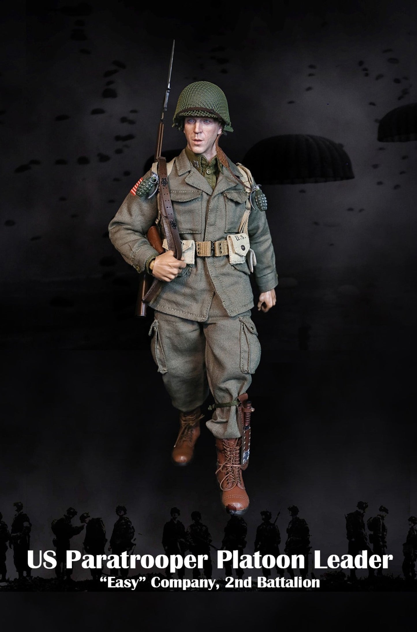 Pedido Figura US Paratrooper Platoon Leader (Special version) - WWII “Easy” Company 2nd Battalion marca Facepool FP-002B escala 1/6