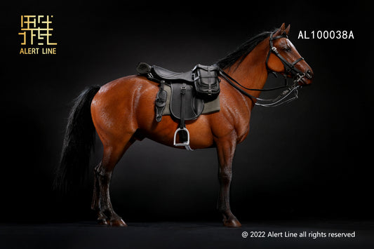 Pedido Figura Caballo Alemán de Batalla WWII (2 versiones) marca Alert Line AL100038A-B escala 1/6