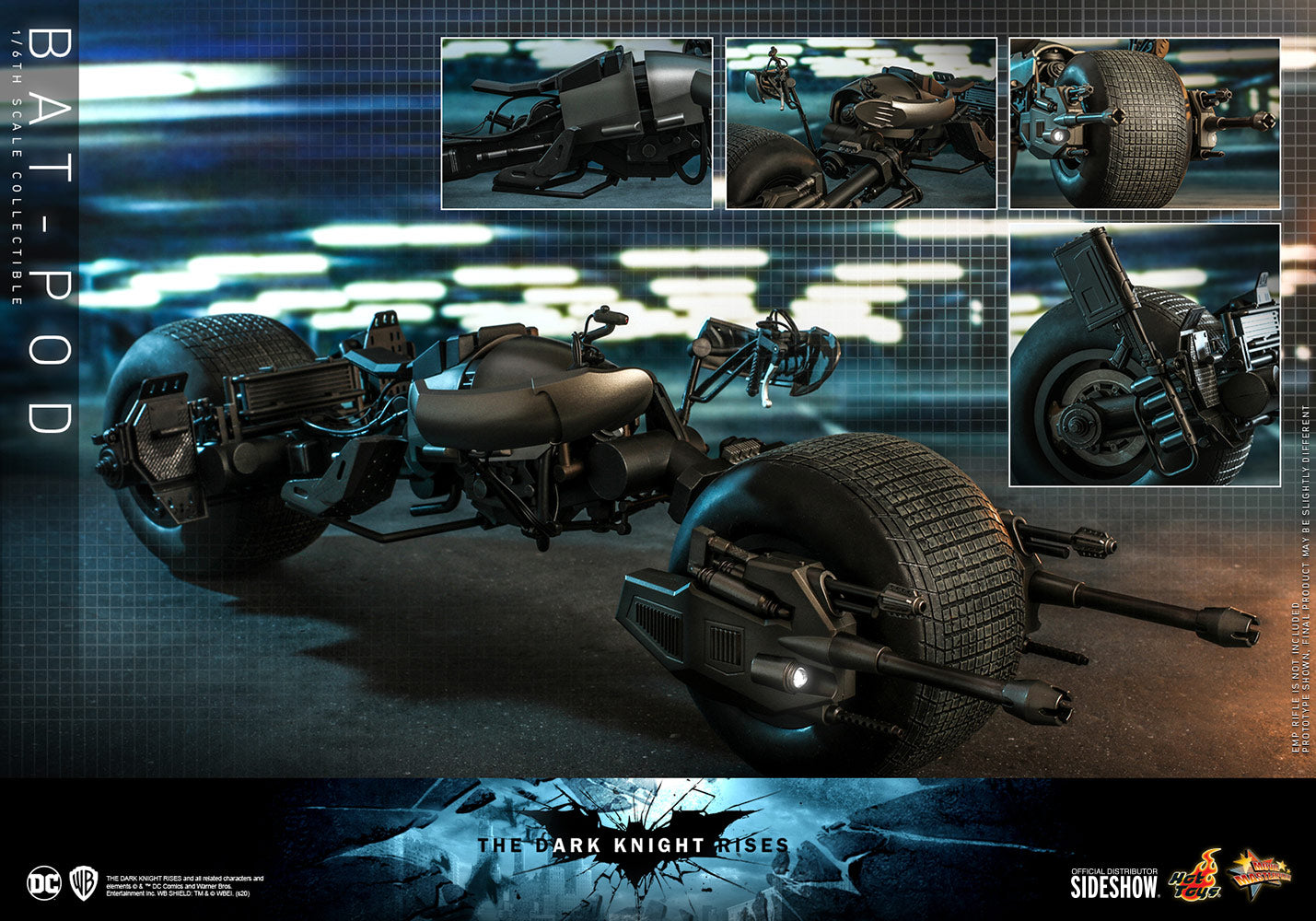 Pedido Vehículo Bat-Pod 2.0 - The Dark Knight Rises marca Hot Toys MMS591 escala 1/6