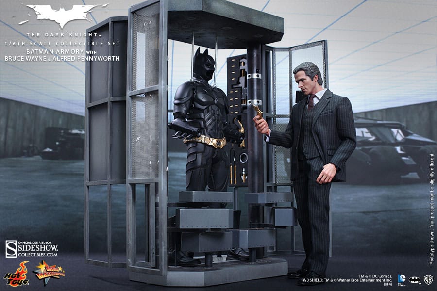 Pedido Figuras Batman Armory con Bruce Wayne y Alfred marca Hot Toys MMS236 escala 1/6