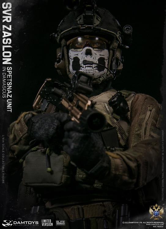 Preventa Figura SVR Zaslon in Damascus (Limited Version) - Russian Spetsnaz Unit marca Damtoys 78093F escala 1/6
