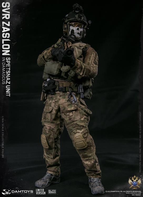 Preventa Figura SVR Zaslon in Damascus (Limited Version) - Russian Spetsnaz Unit marca Damtoys 78093F escala 1/6
