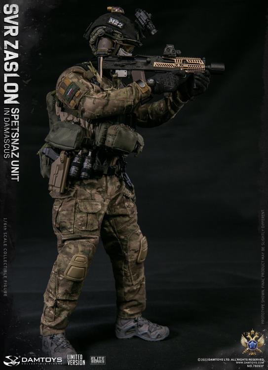 Preventa Figura SVR Zaslon in Damascus (Limited Version) - Russian Spetsnaz Unit marca Damtoys 78093F escala 1/6