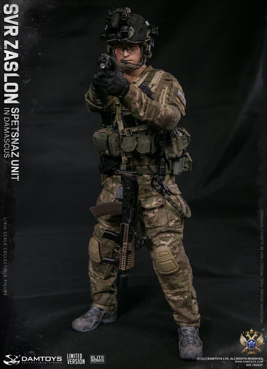 Preventa Figura SVR Zaslon in Damascus (Limited Version) - Russian Spetsnaz Unit marca Damtoys 78093F escala 1/6