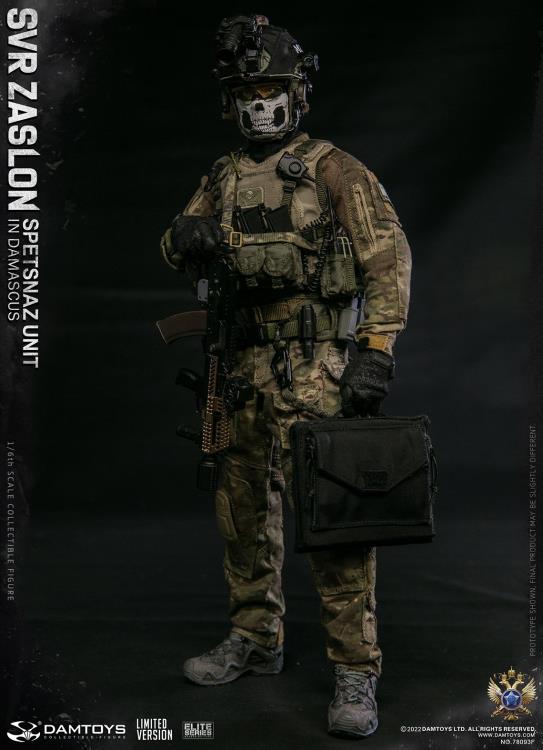 Preventa Figura SVR Zaslon in Damascus (Limited Version) - Russian Spetsnaz Unit marca Damtoys 78093F escala 1/6