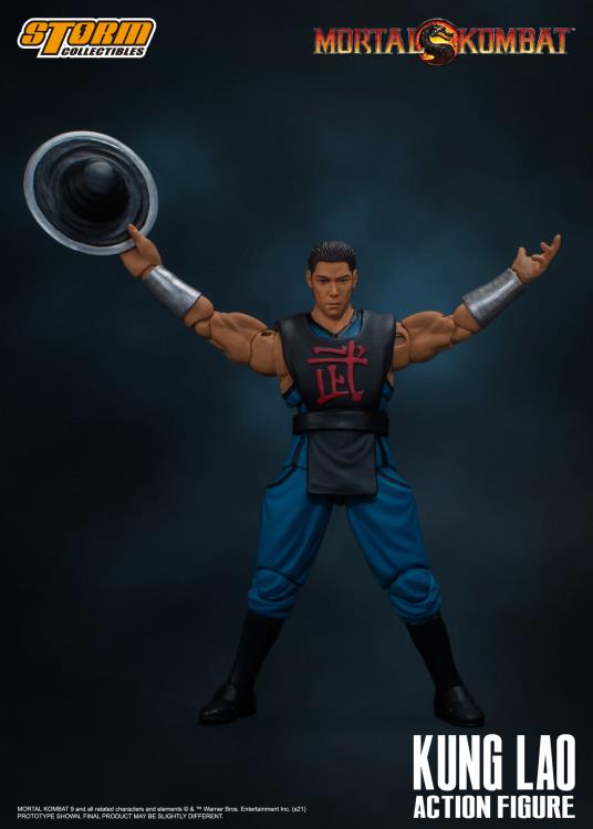 Pedido Figura Kung Lao - Mortal Kombat 2 Vs Series marca Storm Collectibles escala pequeña 1/12