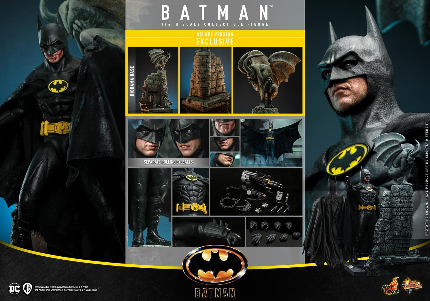Preventa Figura Batman (Deluxe version) - Batman (1989) marca Hot Toys MMS693 escala 1/6