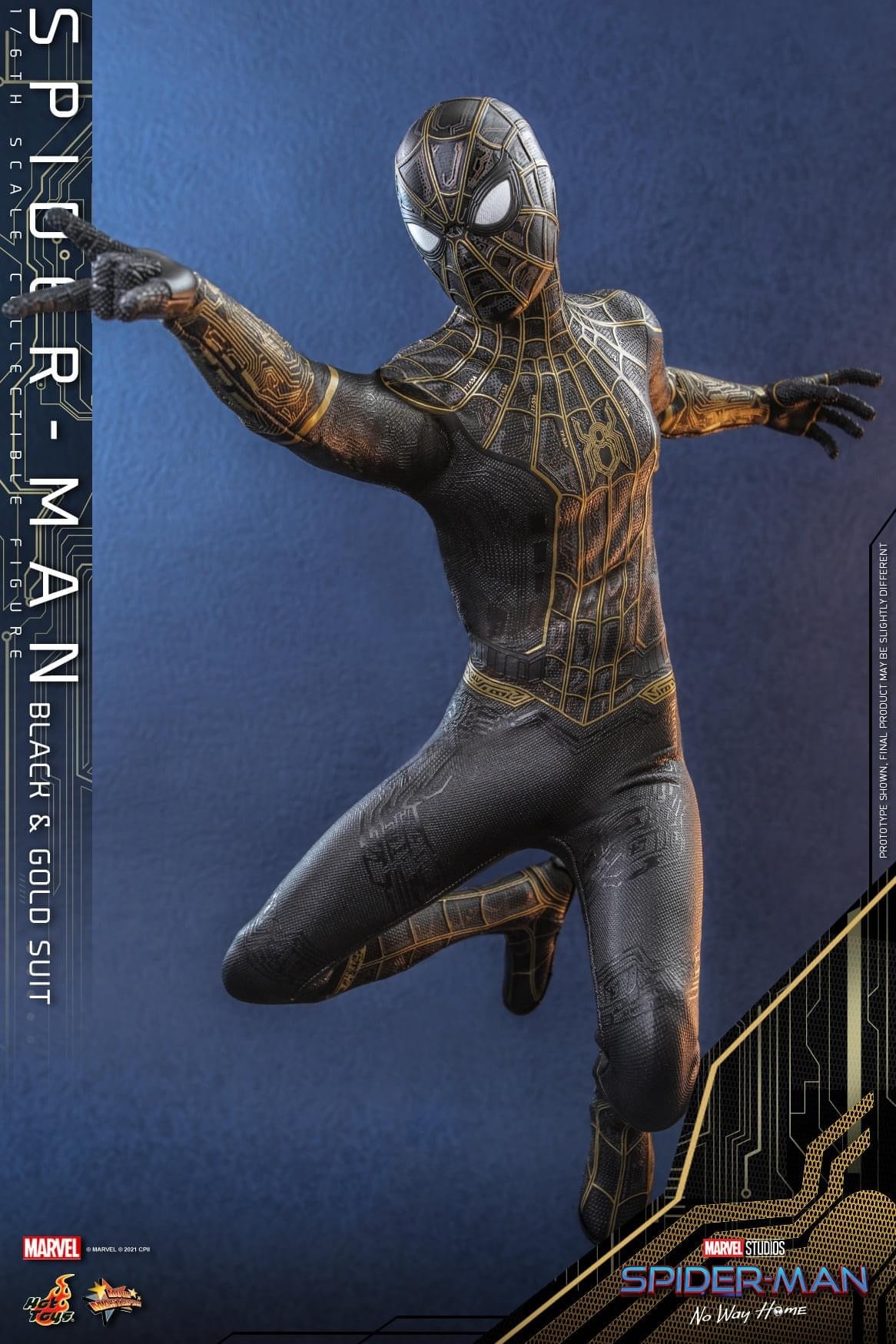 Pedido Figura Spider-Man (Black & Gold Suit) - Spider-Man: No Way Home marca Hot Toys MMS604 escala 1/6