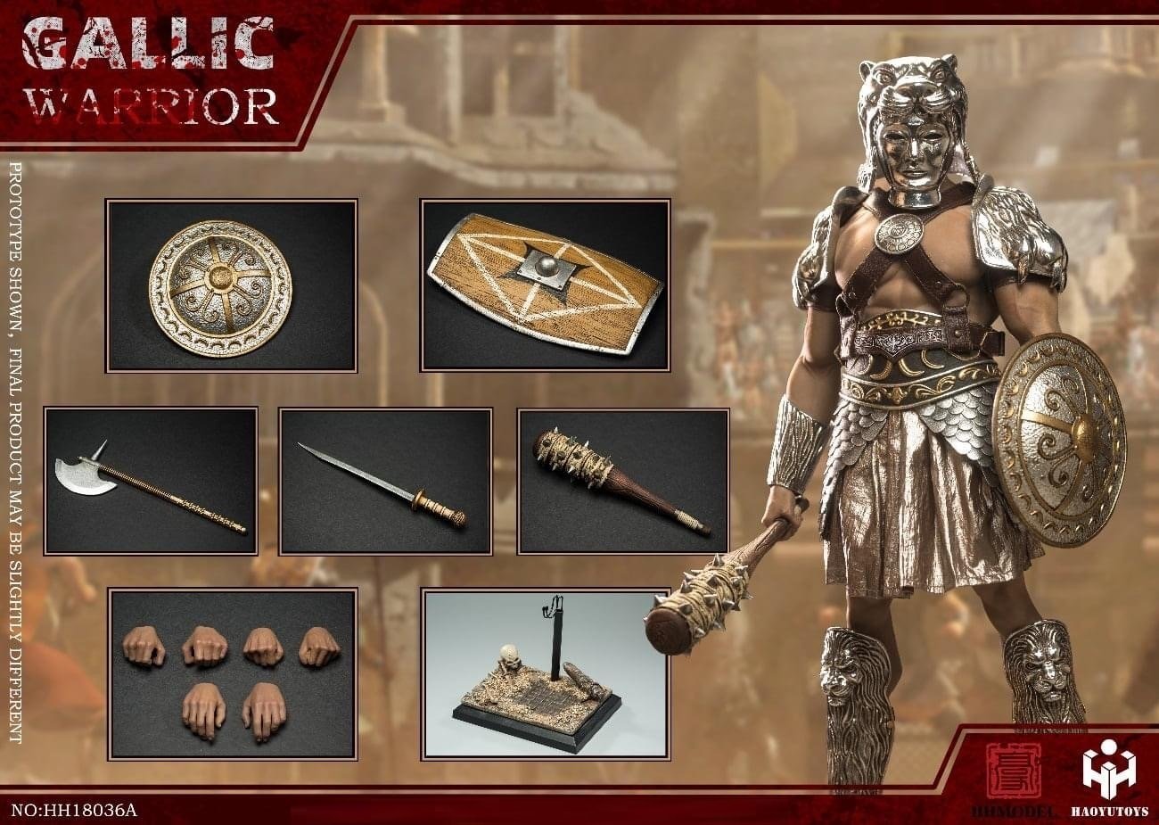 Pedido Figura (limitado) Gaul Warrior (Silver version) marca Haoyutoys HH18036A escala 1/6