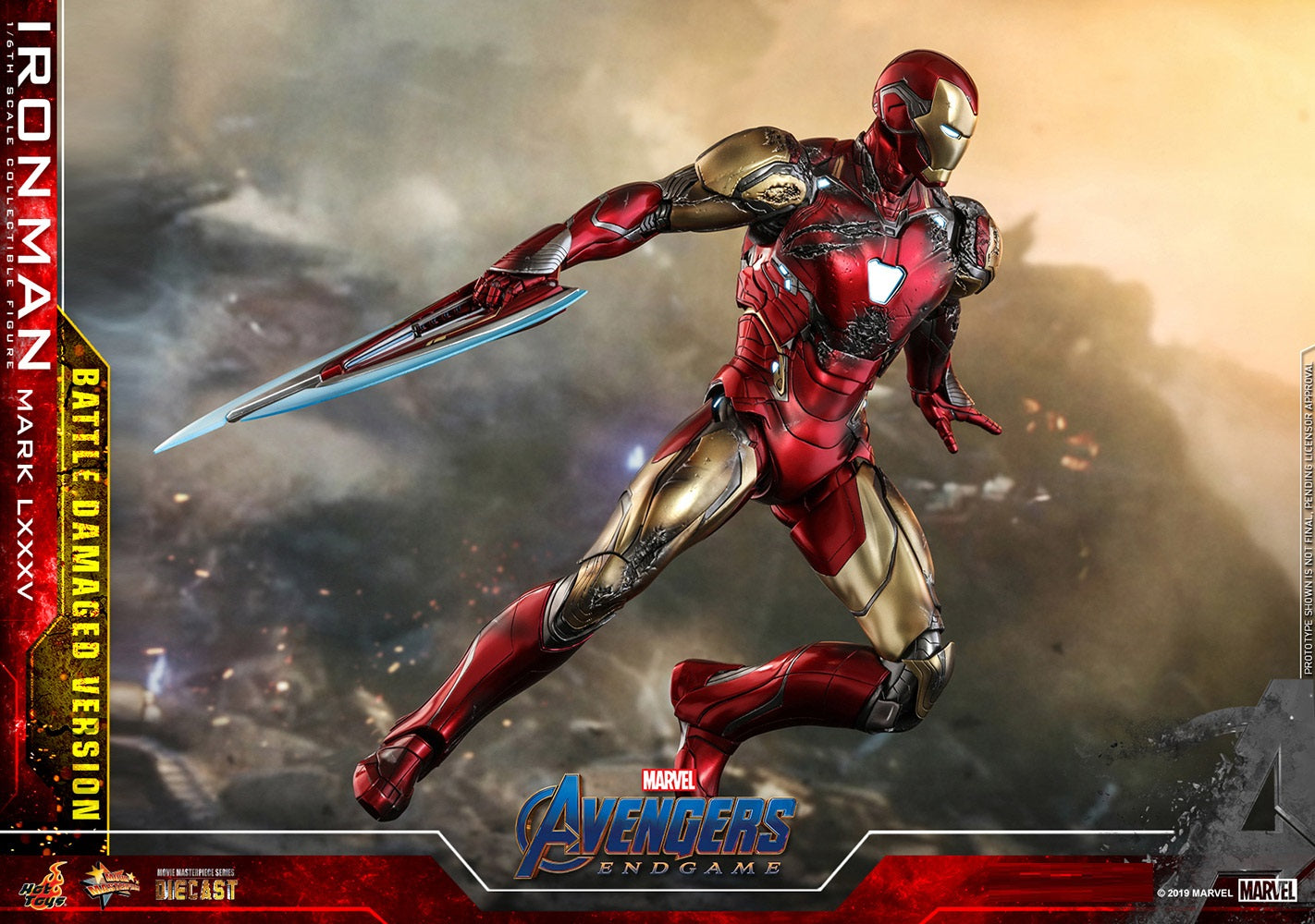 Pedido Figura Iron Man Mark LXXXV 85 Battle Damaged - Avengers: Endgame marca Hot Toys MMS543D33 escala 1/6