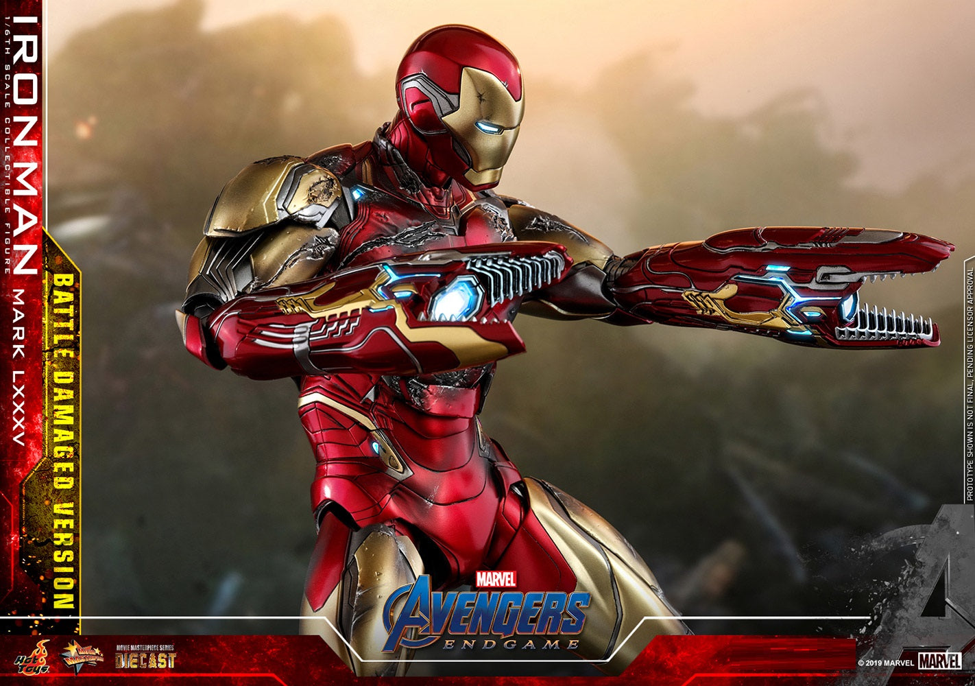 Pedido Figura Iron Man Mark LXXXV 85 Battle Damaged - Avengers: Endgame marca Hot Toys MMS543D33 escala 1/6