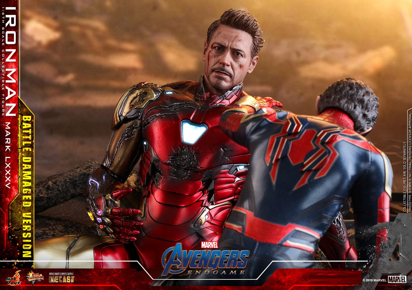 Pedido Figura Iron Man Mark LXXXV 85 Battle Damaged - Avengers: Endgame marca Hot Toys MMS543D33 escala 1/6