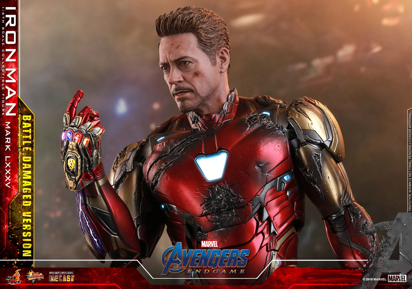 Pedido Figura Iron Man Mark LXXXV 85 Battle Damaged - Avengers: Endgame marca Hot Toys MMS543D33 escala 1/6