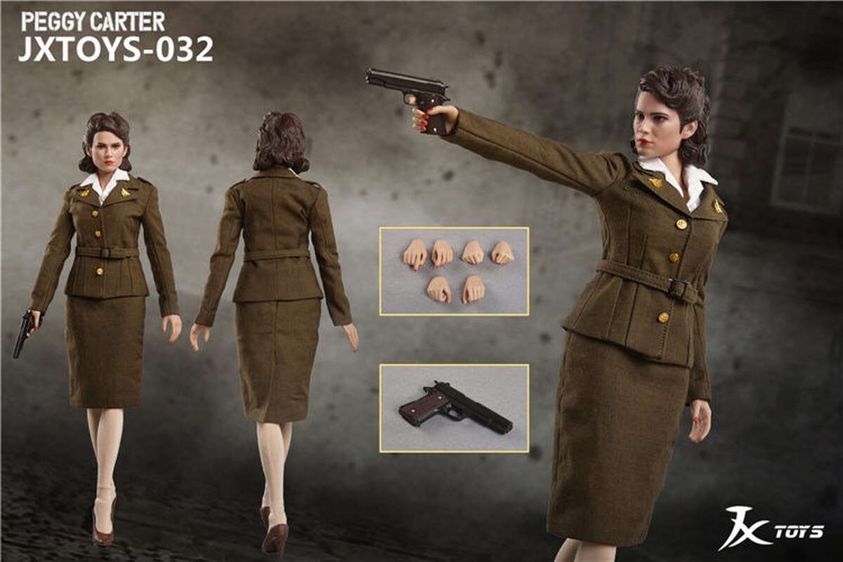 Pedido Figura Peggy Carter marca JXToys JX032 escala 1/6