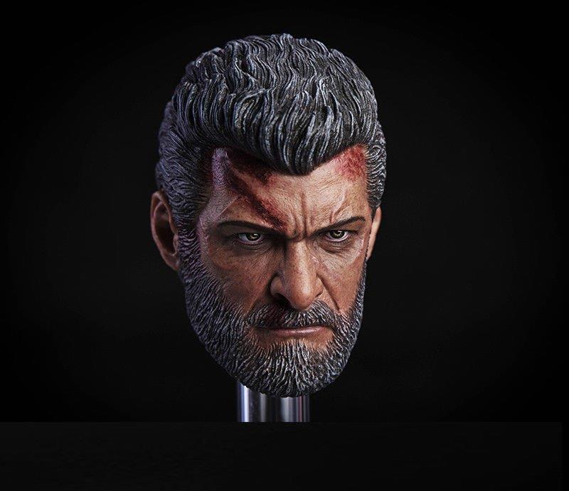 Cabeza Wolfman con daño de batalla Onetoys escala 1/6