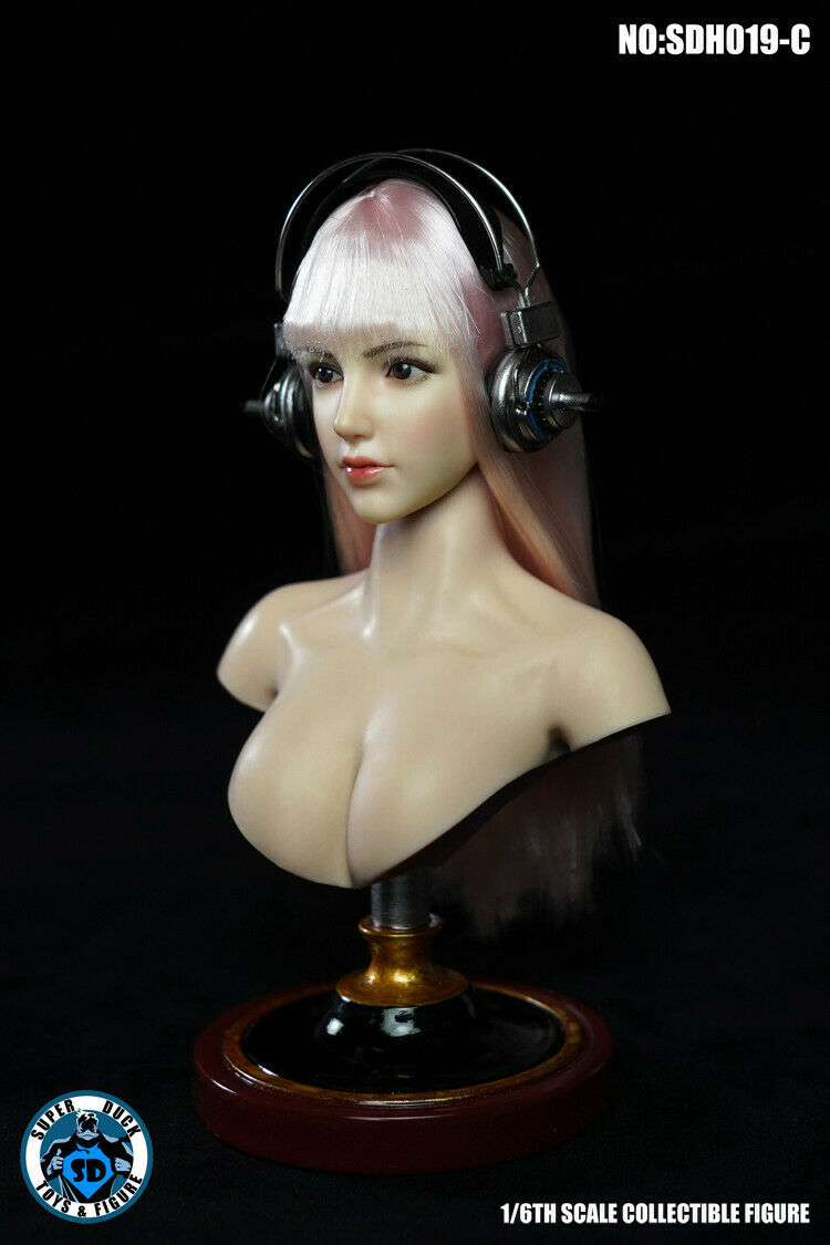 Pedido Cabeza Femenina con maquillaje (3 versiones) marca Superduck SDH019 escala 1/6
