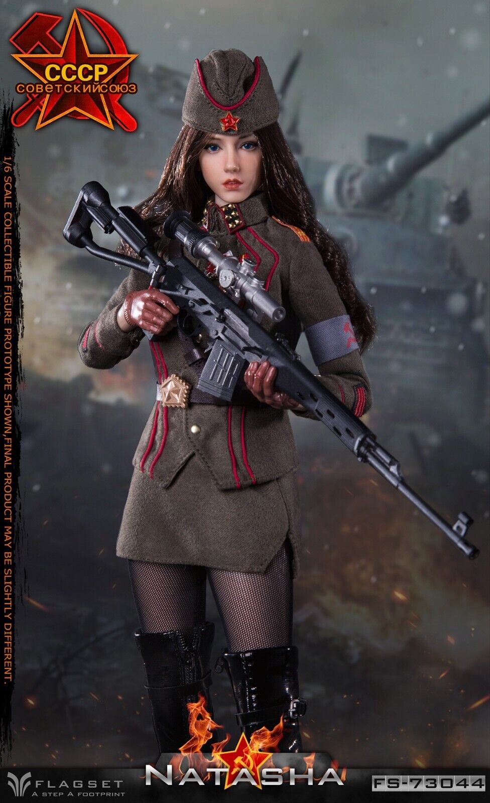 Pedido Figura Natasha 2.0 - Soviet Female Officer marca Flagset FS-73044 escala 1/6