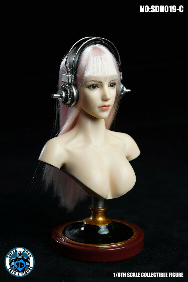 Pedido Cabeza Femenina con maquillaje (3 versiones) marca Superduck SDH019 escala 1/6